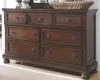 Ashley Furniture B697/31/36/46/58/56/97/92 Ashley Furniture B697/31/36/46/58/56/97/92 Porter - 7 Pc. - Dresser, Mirror, Chest, King Panel Bed, Nightstand - Rustic Brown