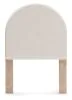 Ashley Furniture PCB1566-53 Ashley Furniture PCB1566-53 Arloster - Twin Upholstered Panel Headboard - White / Tan