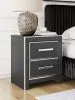 Ashley Furniture PCB3380-92 Zuraleus - Two Drawer Night Stand - Black