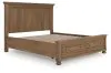 Ashley Furniture PCB779B13 Feddinger - California King Panel Storage Bed - Medium Brown