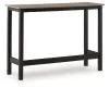 Ashley Furniture PCP221-113 Shoreline Beach - Outdoor Counter Table And 2 Barstools (Set of 3) - Black / Beige