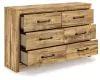 Ashley Furniture PCB1580-31 Maystonna - Six Drawer Dresser - Brown