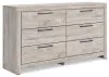 Ashley Furniture PCB1120-31 Ashley Furniture PCB1120-31 Broachmyn - Six Drawer Dresser - Gray