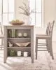 Ashley Furniture PCD403-13 Harperfeld - Rectangular Dining Room Counter Table - Natural / Gray