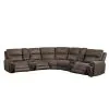 New Classic 28-U5853-7PS Gaia - 7 Piece P2 Power Sectional - Brown