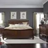 Liberty Furniture 589-BR-KCSDMN Liberty Furniture 589-BR-KCSDMN Rustic Traditions - 4 Piece Bedroom Set (California King Sleigh Bed, Dresser & Mirror, Nightstand) - Rustic Cherry