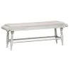 Liberty Furniture 661W-CD-6TRS Liberty Furniture 661W-CD-6TRS Whitney - 6 Piece Trestle Table Set - Antique Linen / Weathered Gray