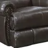 Jackson Furniture Industries 47636-1283/09-3083/09 Duncan - Leather Deluxe Glider Recliner - Dark Brown