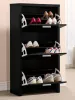 CoasterEssence 900604 Vivian - 3-Drawer Engineered Wood Shoe Cabinet - Black