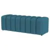 Coaster Fine Furniture 910293 Summer - Fabric Upholstered Tufted Accent Bench - Peacock Blue