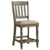 Intercon BI-BS-860C-RDO-K24 Balboa Park - Slat Stool - Roasted Oak