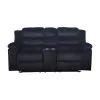 New Classic U1816-25-BLK Willow - Console Loveseat With Dual Recliners - Black