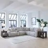 Liberty Furniture 6000SF-UPH-6PCSEC Liberty Furniture 6000SF-UPH-6PCSEC Blake - 6 Piece Sectional - Estero Smoke