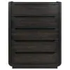 Coaster Fine Furniture 222495 Leandro - 5-Drawer Bedroom Chest Of Drawers - Burnished Black