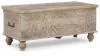 Ashley Furniture A4000039 Fossil Ridge - Storage Bench - Beige