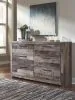 Benchcraft® B200-31 Derekson - Six Drawer Dresser - Multi Gray