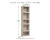 Ashley Furniture EW0267-124 Willowton - Pier - 4 Shelves - Whitewash