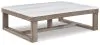 Ashley Furniture T789-1 Loyaska - Rectangular Cocktail Table - Brown / Ivory