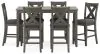 Ashley Furniture D388-423 Caitbrook - Rect Drm Counter Table Set (Set of 7) - Gray