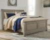 Ashley Furniture B733B34 Ashley Furniture B733B34 Lettner - King Sleigh Bed - Light Gray