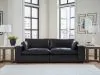 Ashley Furniture 30902S1 Ashley Furniture 30902S1 Emilia - 2-Piece Sectional Loveseat - Black