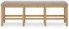 Ashley Furniture D773-09 Havonplane - XL Counter Height Upholstered Dining Bench - Brown