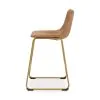 Ashley Furniture PCD373-324 Ciabori - Upholstered Barstool (Set of 2) - Toast / Gold