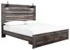 Ashley Furniture B211B55 Ashley Furniture B211B55 Drystan - King Panel Bed With 2 Storage Drawers - Brown / Beige