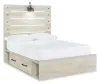 Ashley Furniture B192B34 Cambeck - Full Panel Bed With 4 Storage Drawers - Whitewash