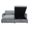 New Classic 27-U1812G-2NP Finn - 2 Piece Sectional (LAF Sofa/Chaise) - Gray