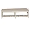 Liberty Furniture 824-BR47 Heartland - Bed Bench - Antique White / Tobacco Tops