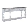 Liberty Furniture 244-AT2002 Magnolia Manor - 3 Drawer Hall Console Table - Antique White
