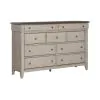Liberty Furniture 457-BR31 Ivy Hollow - 9 Drawer Dresser - Weathered Linen / Dusty Taupe