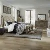 Liberty Furniture 615-BR-KSLDMC Liberty Furniture 615-BR-KSLDMC Americana Farmhouse - 4 Piece Bedroom Set (King Sleigh Bed, Dresser & Mirror, Chest) - Dusty Taupe
