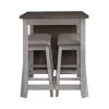 Liberty Furniture 942TT-CD-5CTS Liberty Furniture 942TT-CD-5CTS Brook Creek - 5 Piece Counter Set - White / Wood Tone Tops