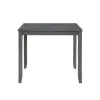 New Classic D1701-542-GRY Gia - 5 Piece Square Counter Dining Set (Table & 4 Chairs) - Gray