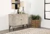 CoasterEssence 959652 Eileen - 2 Door Wood Storage Accent Cabinet - White Washed