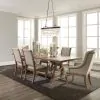 CoasterEssence 110291-S7 Brockway - 7 Piece Extension Leaf Dining Set - Barley Brown