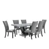 New Classic 40-3765-D6C New Classic 40-3765-D6C Lyra - Dining Table & 6 Chairs - Gray