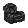 New Classic U1769V-13P2-BLK New Classic U1769V-13P2-BLK Orion II - Glider Recliner With Power Headrest & Footrest - Black