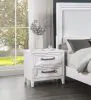 CoasterEveryday 224842 Marielle - 2-Drawer Nightstand Bedside Table - Distressed White