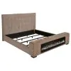 Coaster Fine Furniture 305811Q Senna - Upholstered Queen Audio Flame Visualizer Bed - Brown
