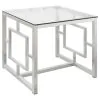 Coaster Fine Furniture 703738-S3 Merced - 3 Piece Rectangular Coffee And End Table Set - Nickel