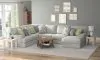 Jackson Furniture Industries 2340/62/30/76-28 Jackson Furniture Industries 2340/62/30/76-28 Stockbridge - 3 Piece Sectional With Comfort Coil Seating And 9 Included Accent Pillows (Right Side Facing Chaise) - Slate