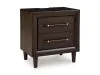 Benchcraft® B611-92 Dantenton - Two Drawer Night Stand - Merlot