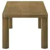 Coaster Fine Furniture 710858 Castlewood - Engineered Wood Cocktail Coffee Table - Brown Oak