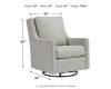 Ashley Furniture A3000206 Ashley Furniture A3000206 Kambria - Swivel Glider Accent Chair - Frost