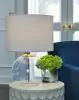 Ashley Furniture L430744 Samder - Glass Table Lamp  - White