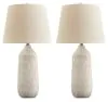 Ashley Furniture L177994 Willport - Ceramic Table Lamp (Set of 2) - Off White