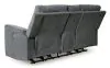 Ashley Furniture 3320296 Barnsana - Dbl Power Reclining Loveseat with Console - Gravel